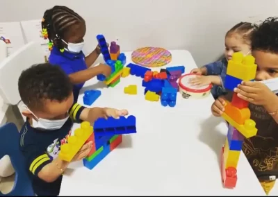 Grroup of kids playing inside